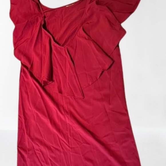 Ruby Open Low Back with Ruffle Midi Dress - Picture 7 of 10